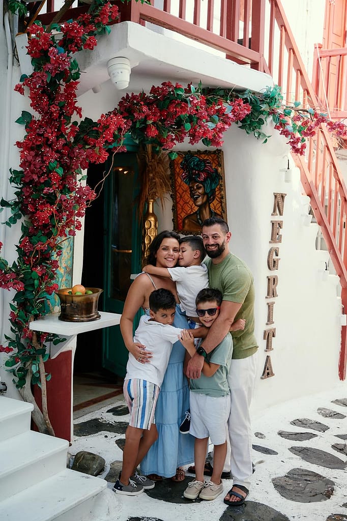 mykonos family photoshoot